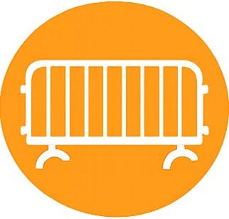 crowd control barrier icon