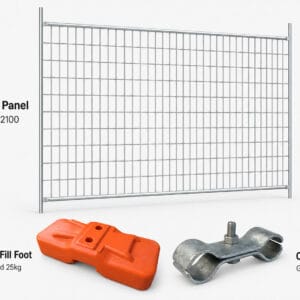 Heavy Duty Temporary Fence Set